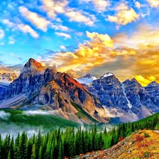 Схема вышивки «Горный пейзаж»