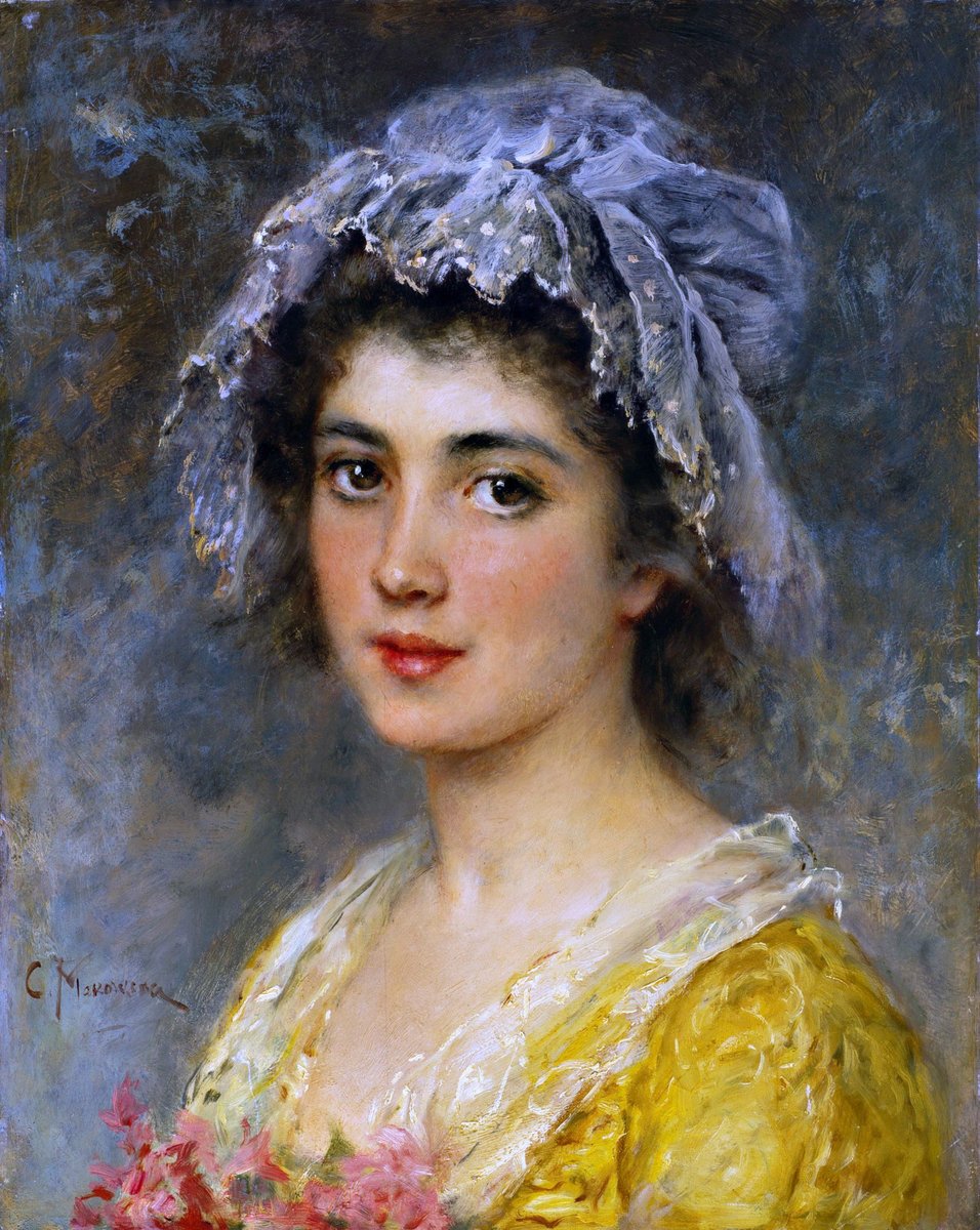 Константин Егорович Маковский. Женский портрет - дама, женщина, 19 век, девушка, портрет, живопись - оригинал