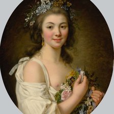 Оригинал схемы вышивки «Marie-Victoire Lemoine. Портрет госпожи Де Женлис» (№2159940)