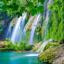 Схема вышивки «Лесной водопад»