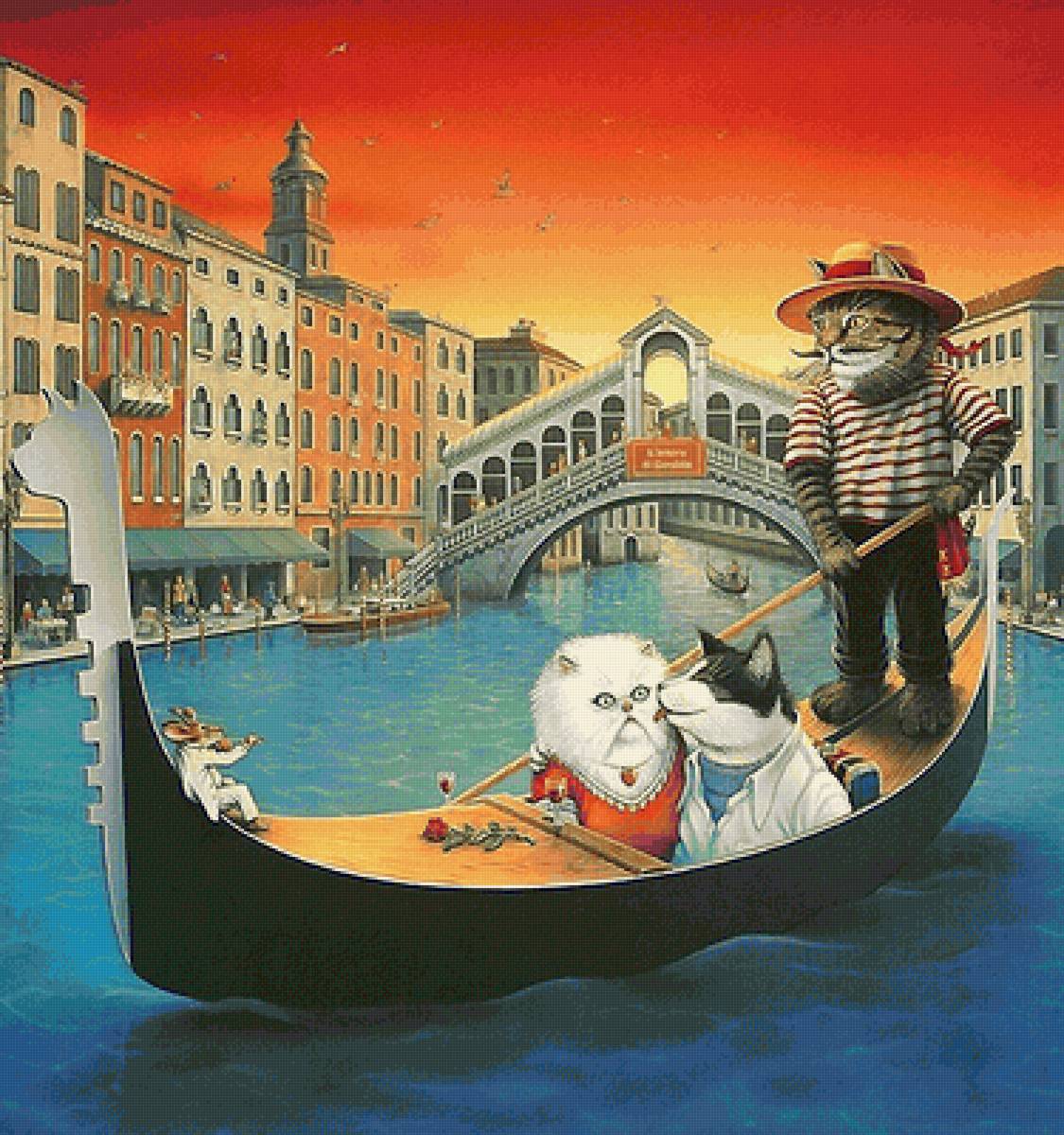 итальянские коты - италия, коты, каналы - предпросмотр