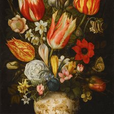 Оригинал схемы вышивки «Christoffel van den Berghe. Цветы и бабочки. 17 век» (№2160393)