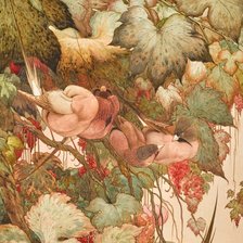 Схема вышивки «Edward Julius Detmold. Любимые травы (фрагмент)»