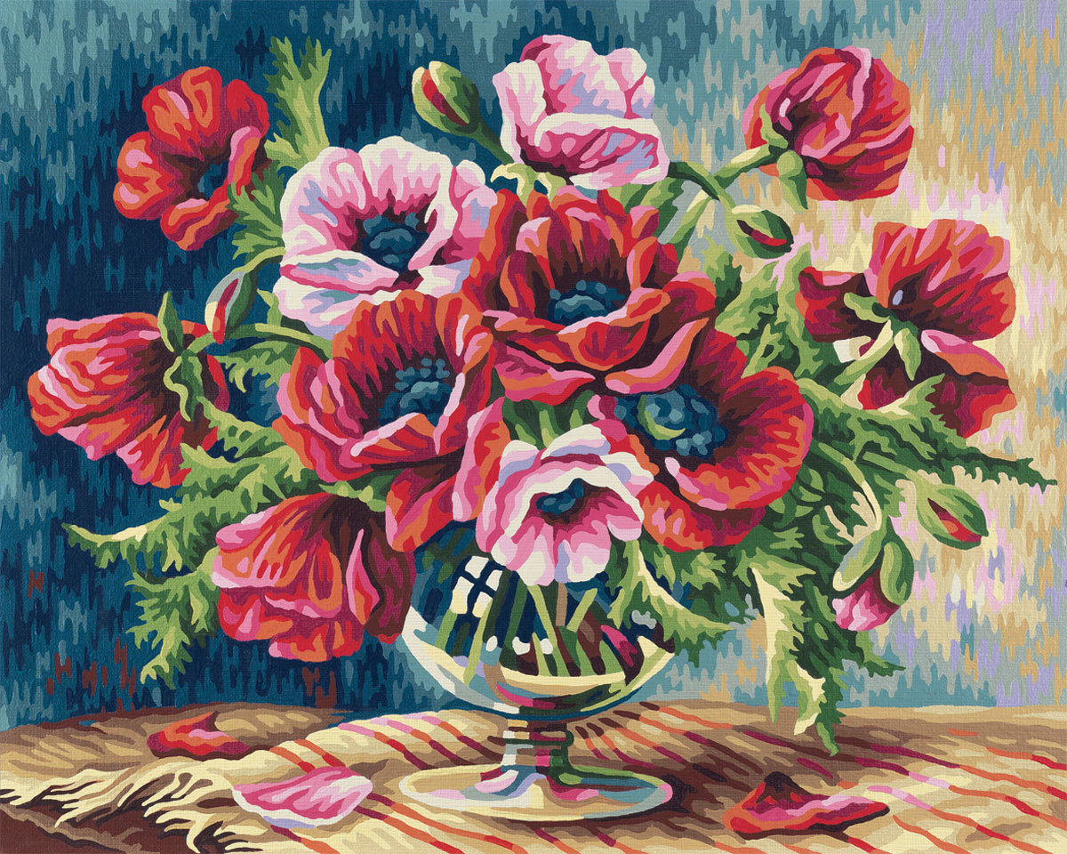 Маковый букет - маки, натюрморт, цветы - оригинал