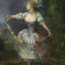 Схема вышивки «Jean-Frédéric Schall. Придворная танцовщица»