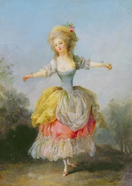 Jean-Frédéric Schall. Придворная танцовщица - 18 век, живопись, девушка, портрет - оригинал