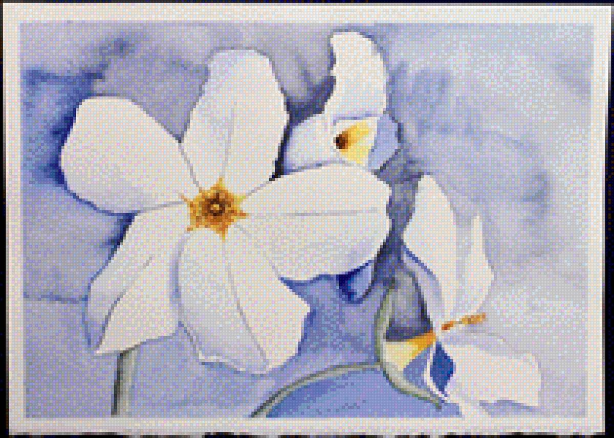 flor em aquarela - aquarela mel luna cosano - предпросмотр