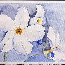 Схема вышивки «flor em aquarela»