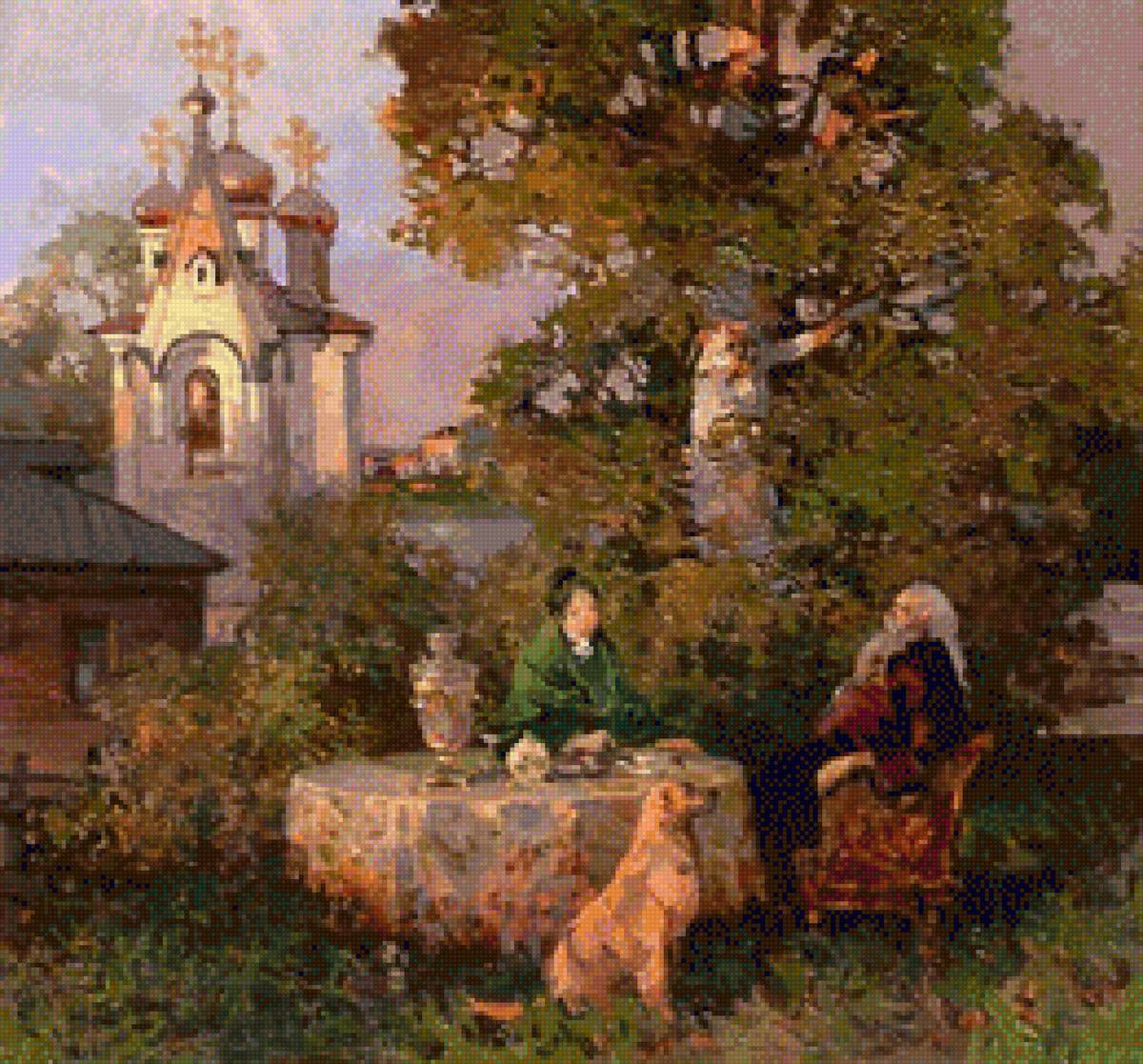 Батюшкин чай после вечерни - вечерня, чай, вечер - предпросмотр