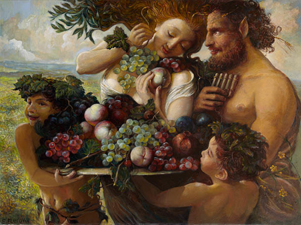 ЕЛЕНА ФЛЁРОВА.ЩЕДРОСТЬ ПРИРОДЫ - картины, сказки - оригинал