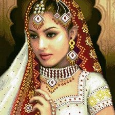 Схема вышивки «Индианка»