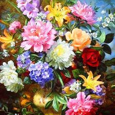 Схема вышивки «Букет»