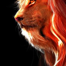 Схема вышивки «огненный лев»