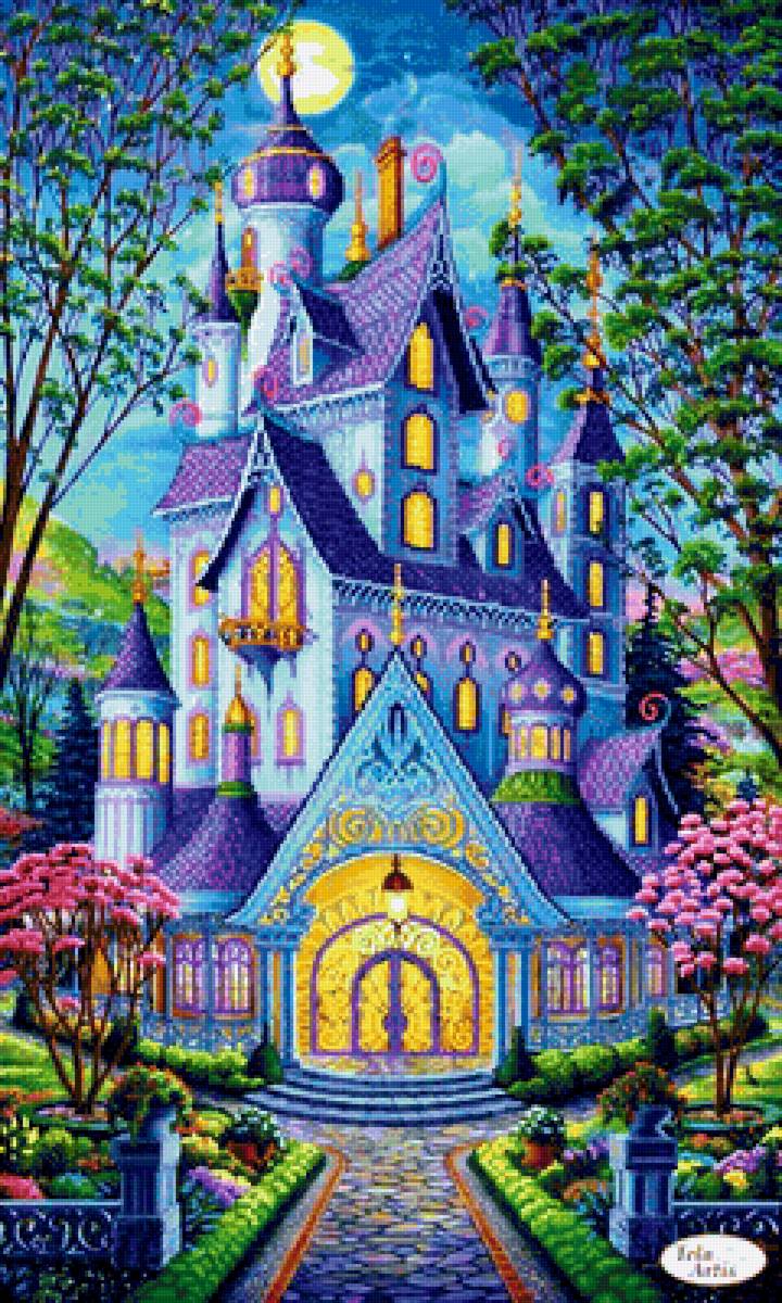 Сказочный замок - сказка, замок, дом - предпросмотр