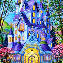 Схема вышивки «Сказочный замок»