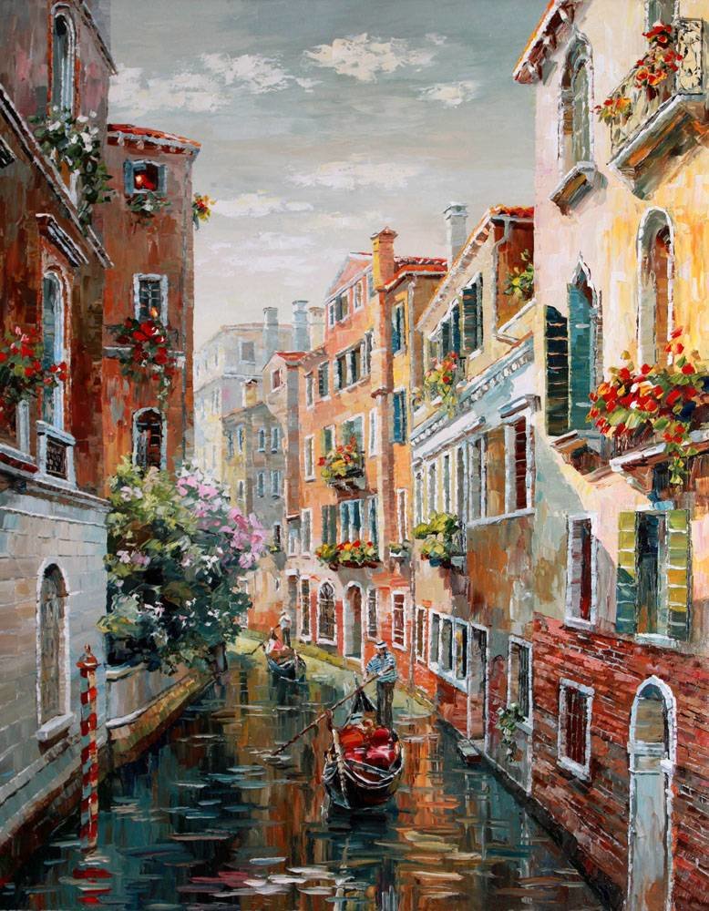 Венеция - город, гондола, венеция - оригинал