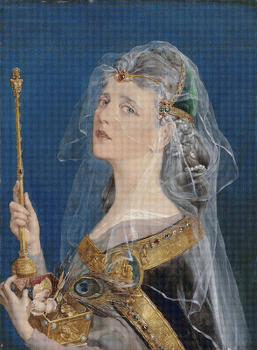 Talbot Hughes. Уход (Отречение) - портрет, девушка, 19 век, живопись - предпросмотр