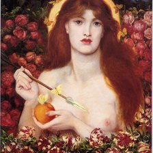 Схема вышивки «Dante Gabriel Rossetti. Венера Вертикордия»