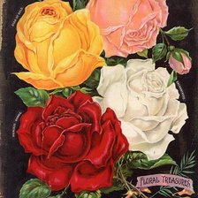 Оригинал схемы вышивки «Vintage flower» (№2164409)