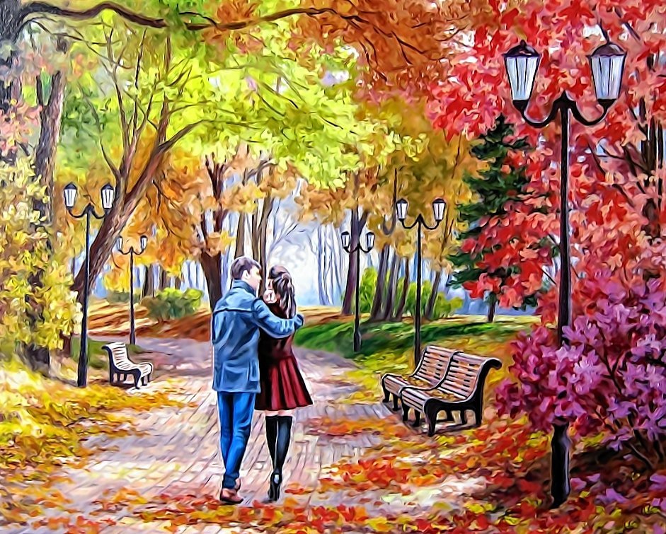 влюбленные - любовь, пара - оригинал