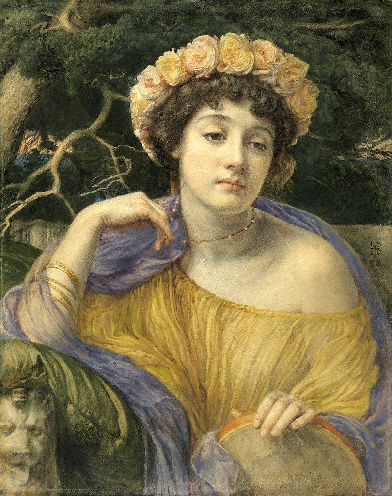 Sir Edward John Poynter. Танцовщица - живопись, прерафаэлиты, 19 век, портрет, девушка - оригинал
