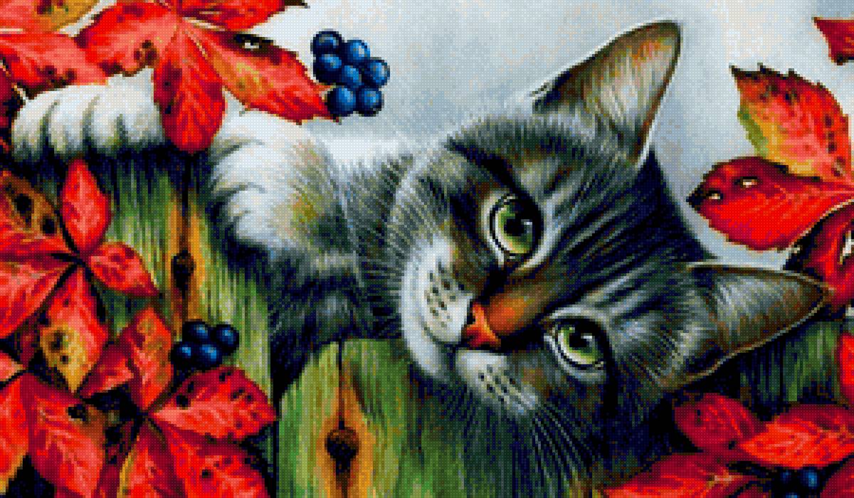 Кот на заборе - кот, животные - предпросмотр