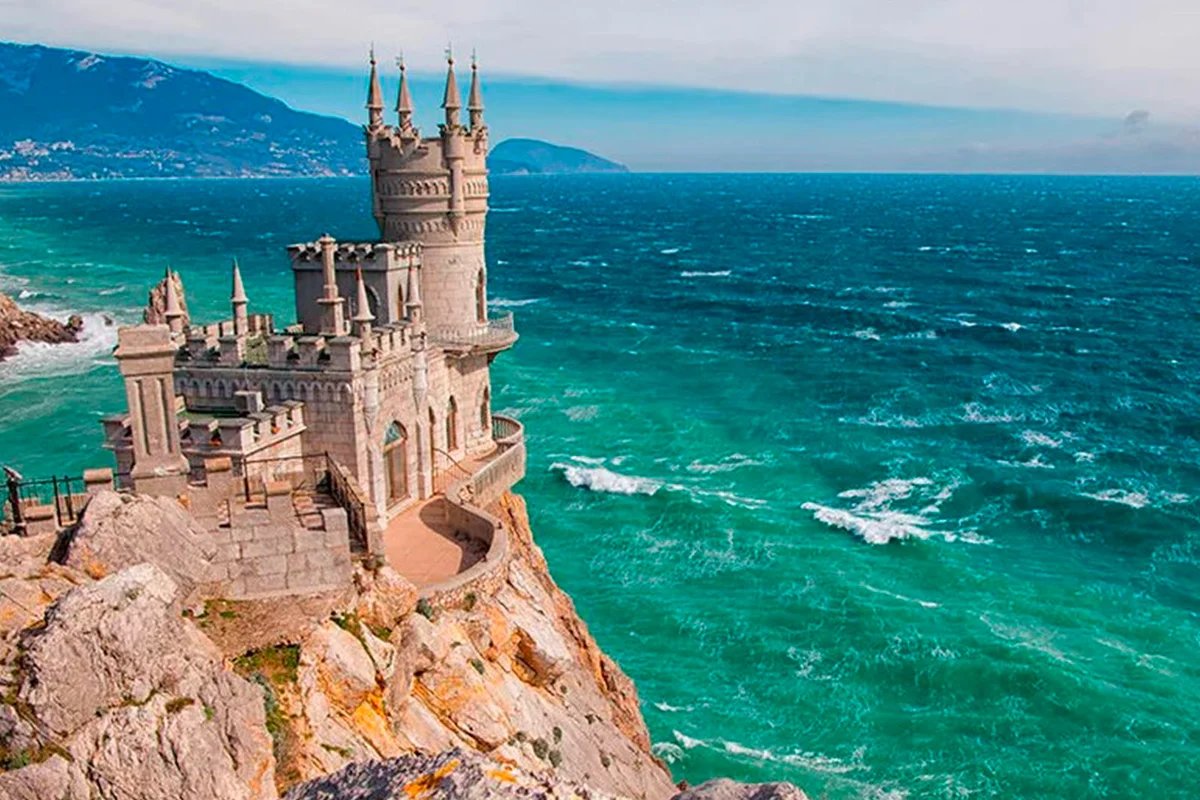 Море штормит - море, ласточкино гнездо, крым - оригинал