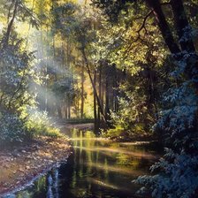 Схема вышивки «Лес»