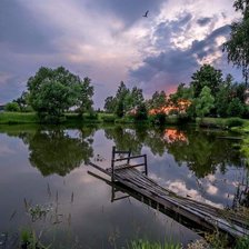 Схема вышивки «Мостик»