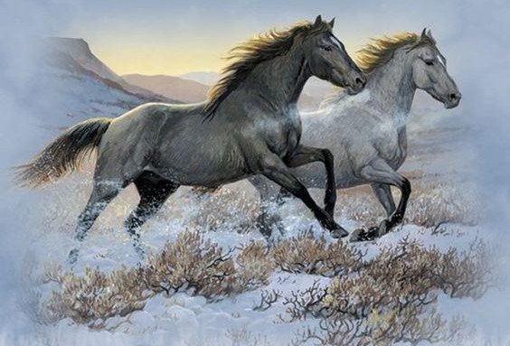 лошади - оригинал