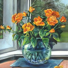 Схема вышивки «розы»