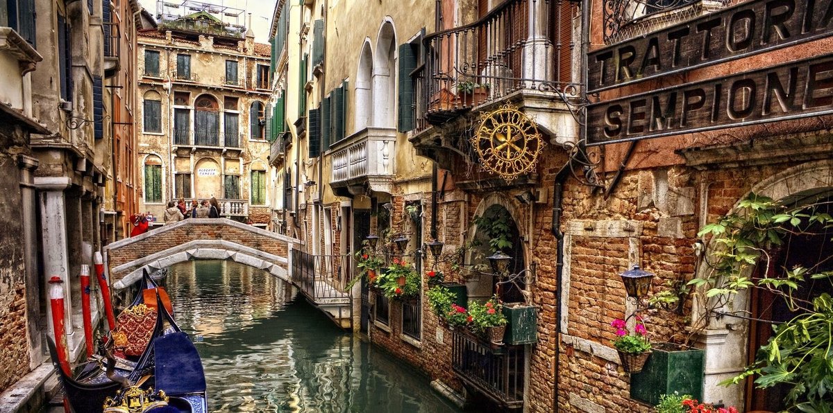 Венеция - италия, мостик - оригинал