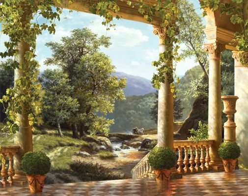 Арка с пейзажем - оригинал