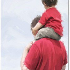 Схема вышивки «pai e filho»