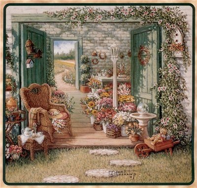 ЖАНЕТ КРУСКАМП. МОЙ ЛЮБИМЫЙ САДИК - помещения, здания - оригинал