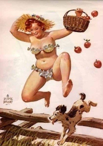 ретро девушка - оригинал