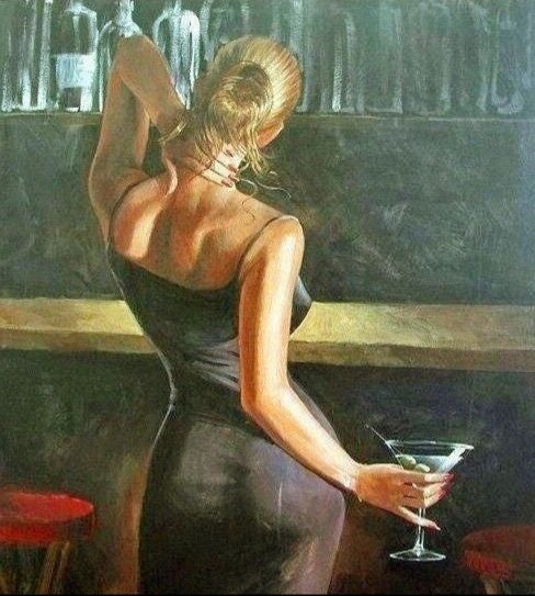 девушка в черном - оригинал