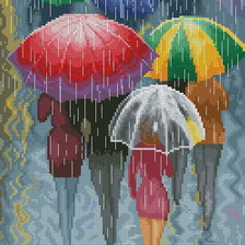 Схема вышивки «Веселые зонтики»