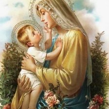 Оригинал схемы вышивки «Божа матір з дитятком» (№2168158)