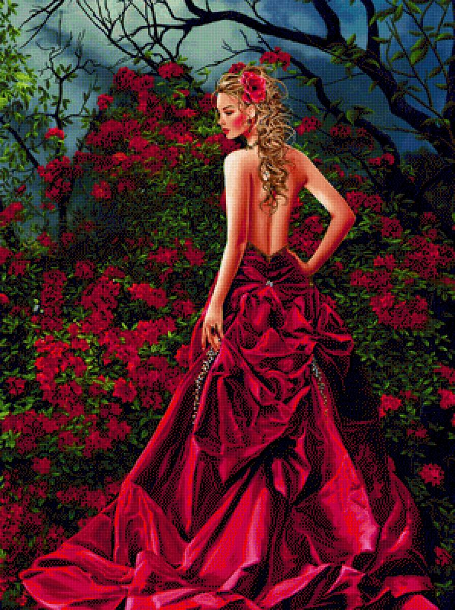 художник nene thomas51 - девушка, рубиновая таис, фэнтази, дама, женщина - предпросмотр