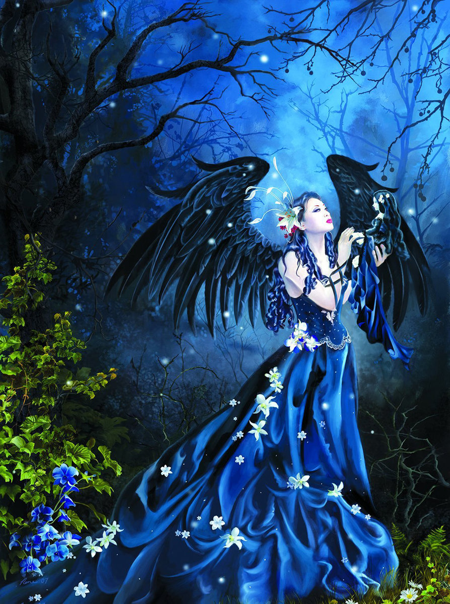 художник nene thomas53 - девушка, ангел, фэнтази, женщина - оригинал