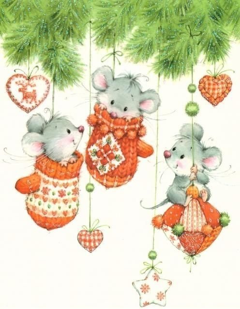 новый год2 - мышь, елка, новый год - оригинал
