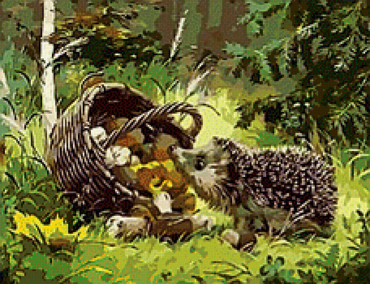 Лесная сказка - лес, природа, ежик - предпросмотр