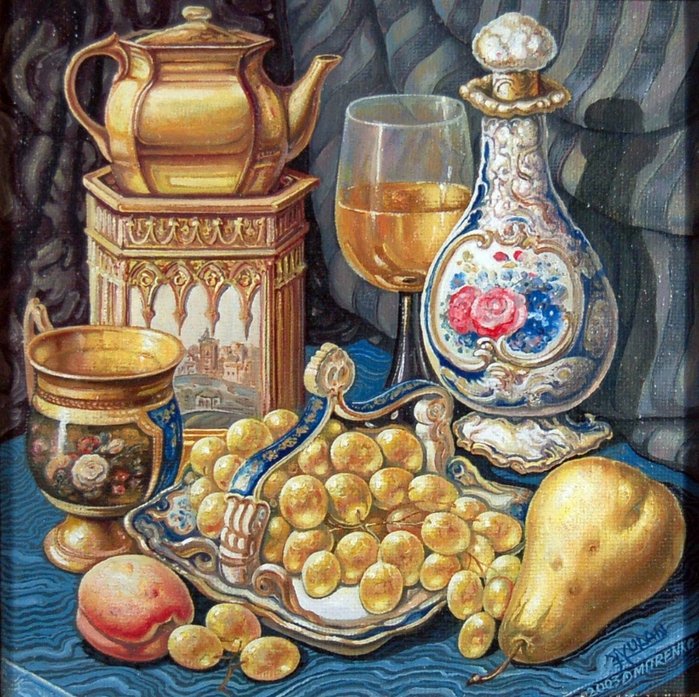 ЭДУАРД УЛАН.ХОРОШЕЕ НАСТРОЕНИЕ - натюрморт, фрукты - оригинал