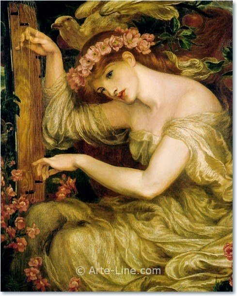 Девушка смотрит в зеркало - оригинал