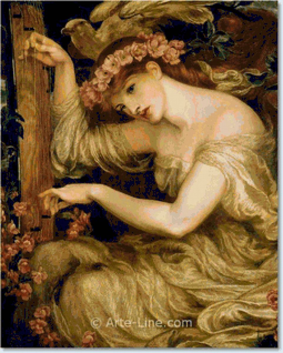 Девушка смотрит в зеркало - предпросмотр