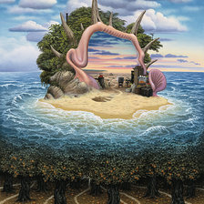 Схема вышивки «ЯЦЕК ЙЕРКА.ПУСТЫННЫЙ ОСТРОВ»