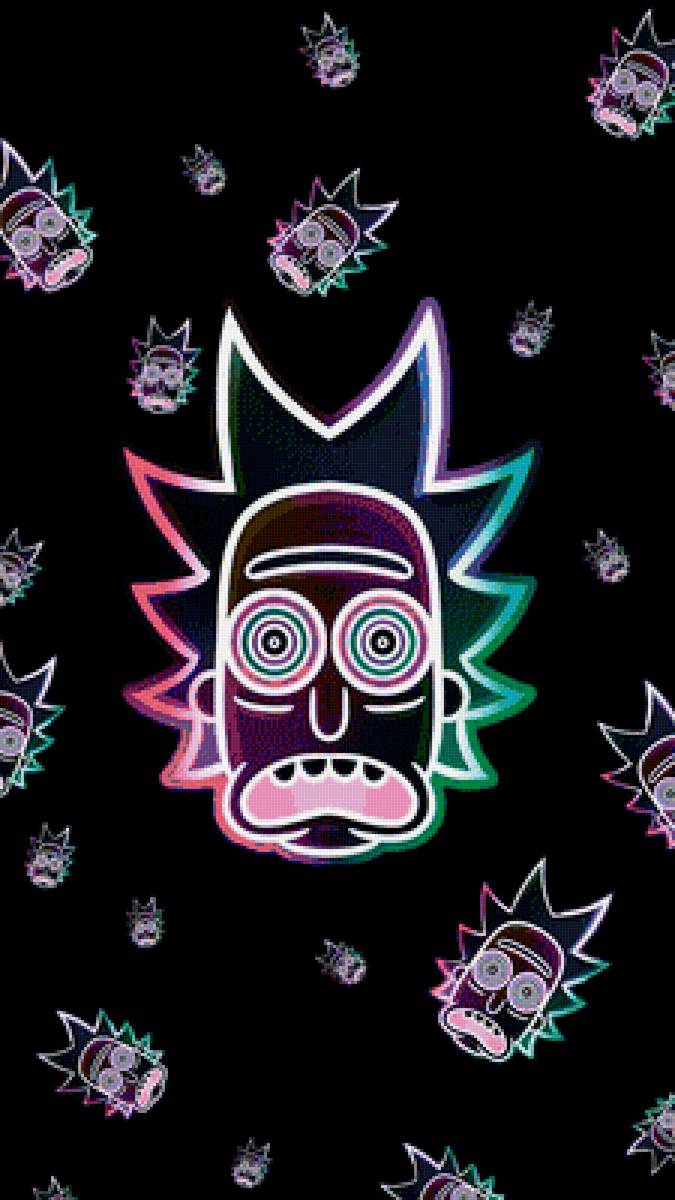 Neon Rick - рик и морти, мультфильм - предпросмотр
