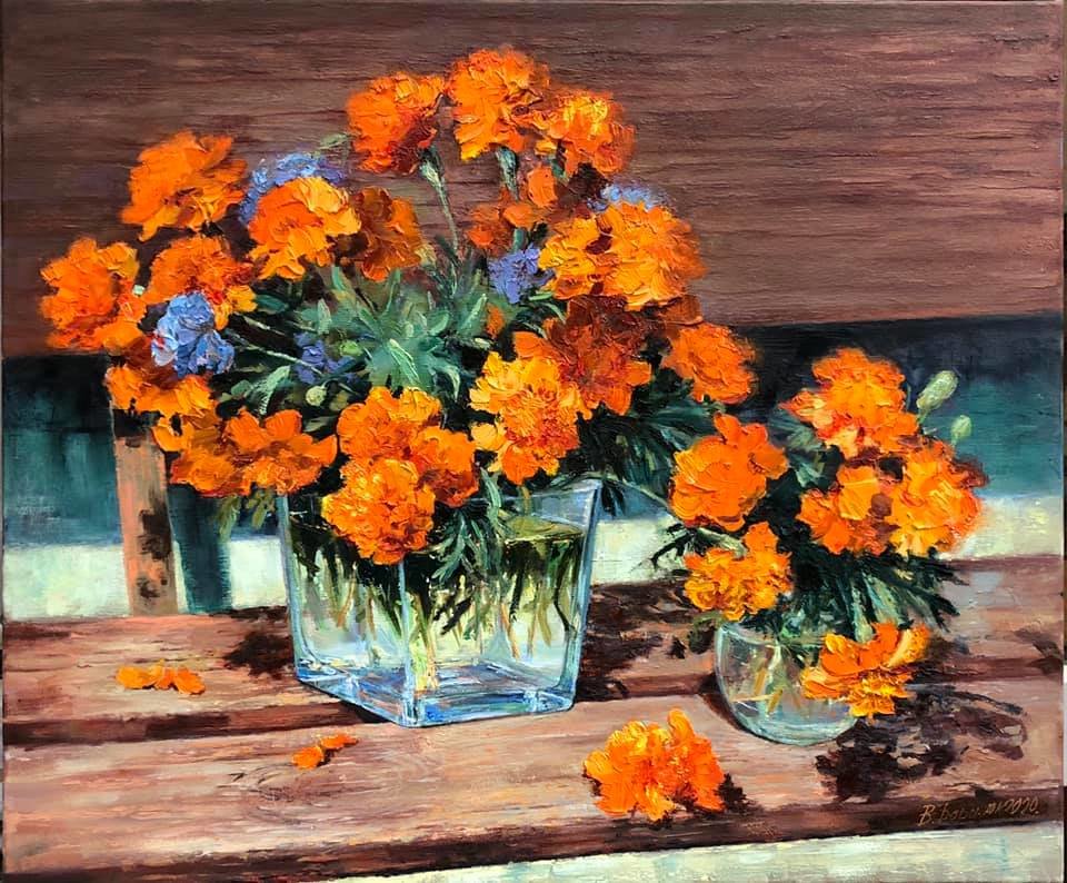 чорнобривці - букет, квіти - оригинал