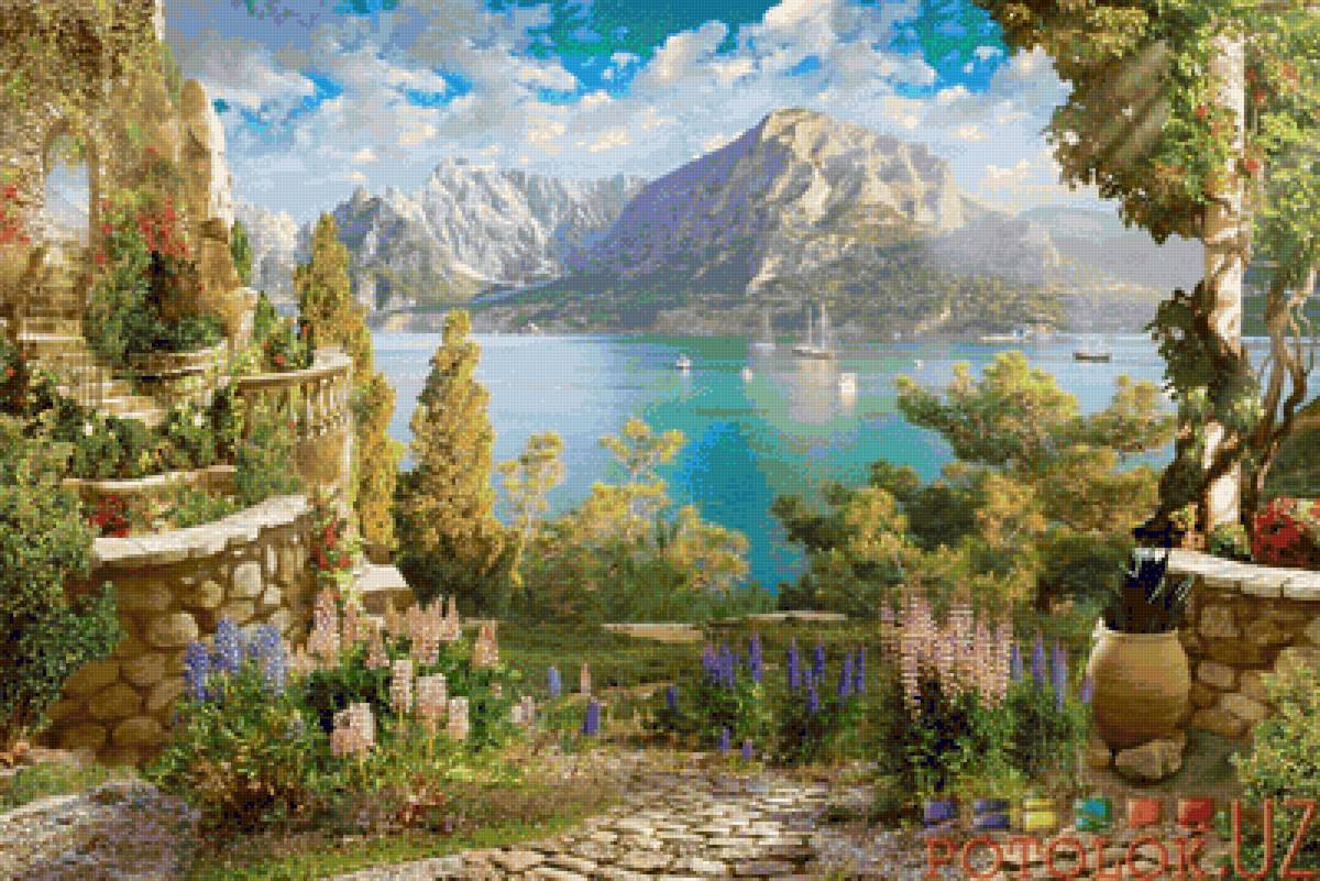 Залив и горы - предпросмотр